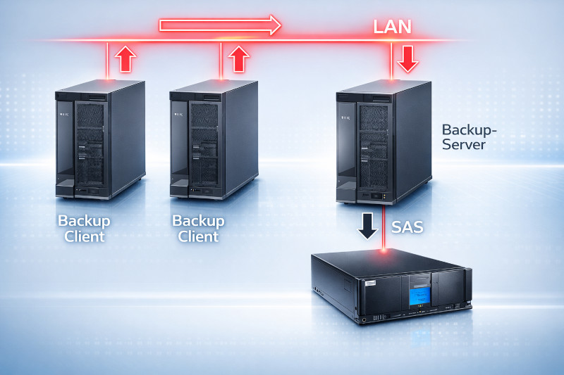 LAN Backup oder Netzwerk Sicherung Backup über LAN Netzwerk Sicherung